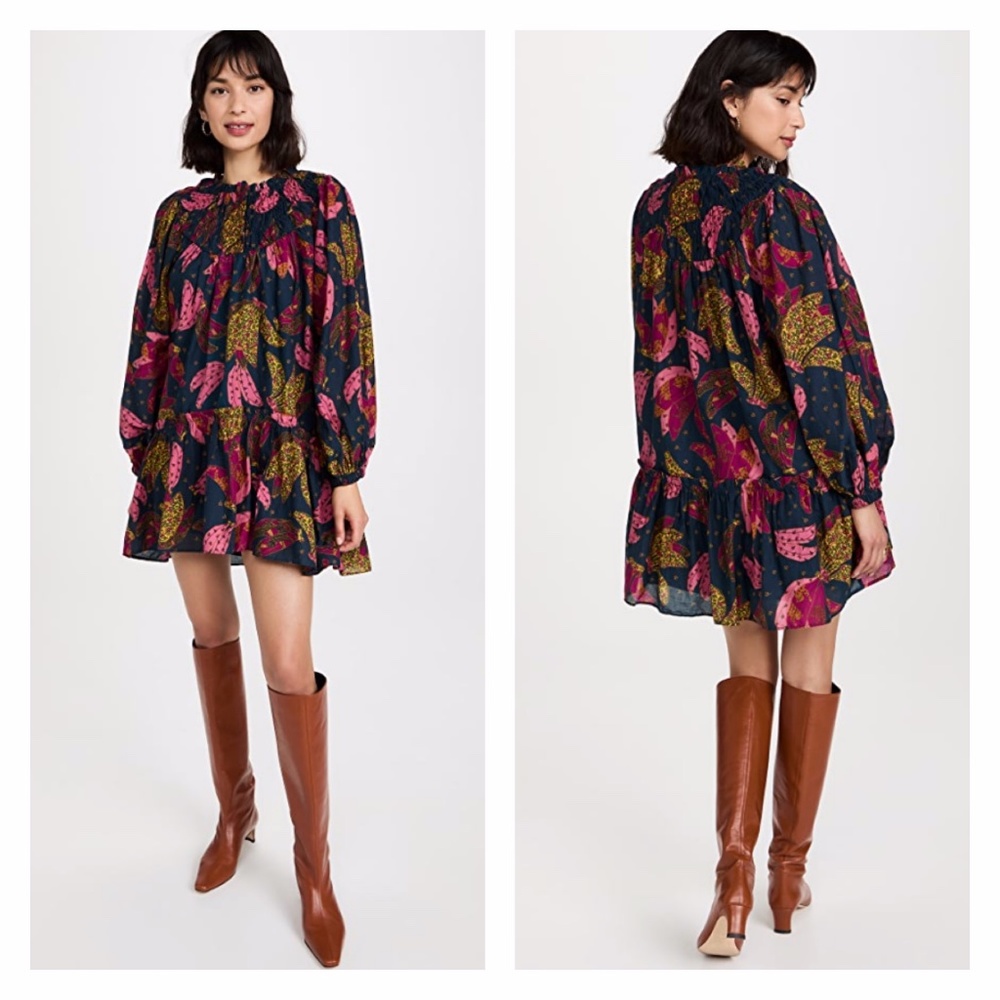 FARM Rio Multicolor Floral Midi Dress